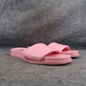 Dolce Vita Shoes Womens 9 Sandal Slides Fashion Pink Slip On Bandage Strap Flats